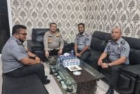 Kalapas Narkotika Kelas IIA Parlindungan Siregar melakukan kordinasi dengan Kapolres Langkat AKBP Faisal Rahmat Husein Simatupang SIK SH MH terkait kesiapan pengamanan Nataru.