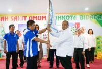 Pelantikan H Nurdiansyah SE sebagai Ketua DPK APINDO Langkat di Aula RSU Mahkota Bidadari Gebang.