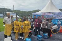 Kendaraan listrik dipamerkan di Stand UP2 PLN Binjai dan ULP PLN Stbat pada HUT ke-274 Langkat.