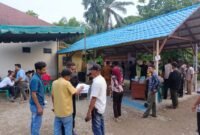 Pleno rekapitulasi penghitungan suara di Kecamatan Wampu, Langkat.