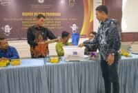 Rapat Pleno Terbuka KPU Langkat di Gedung Pegnasos Langkat.