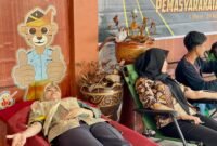 Kegiatan donor darah di Rutan Kelas IIB Tanjung Pura dalam rangka HBP ke-60, Jum'at (19/4/2024) pagi.