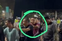 Ridwan, oknum Kabid SD Dinas Pendidikan Langkat yang terjaring razia di Diskotek Blue Star Desa Emplasemen, Kecamatan Sei Bingai, Langkat, Selasa (2/4/2024) malam.