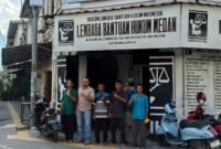 Warga Kwala Langkat meminta pendampingan hukum ke LBH Medan, Senin (22:4:2024) siang