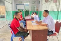 WBP LPN Kelas IIA Langkat Kanwil Kemenkumham Sumut mengikuti Skrining Assist oleh BNNK Langkat.