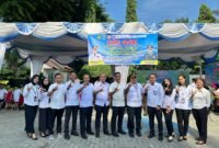 Pegawai Rutan Kelas IIB Tanjung Pura menghadiri Bakti Sosial di BNN Kabupaten Langkat, Rabu (5/6/2024).