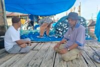 Nelayan Desa Perlis, Kecamatan Brandan Barat, Langkat penerima Bansos PID tahun anggaran 2022.