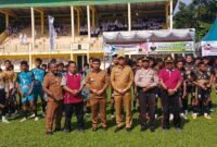 Sekdakab Langkat Amril usai membuka kegiatan Gala Siswa Indonesia 2024 di Lapangan Sepak Bola Amir Hamzah, Senin (22/7/2204) pagi.