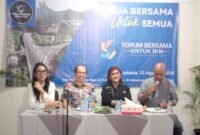 FORSAIKN menggelar konferensi pers, Kamis 15 Agustus 2024 di Jakarta Selatan.