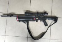 Senapan angin rakitan milik Ah yang digunakan untuk menembak Ariandi.