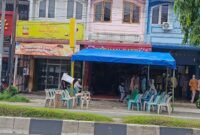 Berkah Butik di Jalan KH Zainul Arifin, Kecamatan Stabat, Kabupaten Langkat tempat Nov ditemukan gnatung diri