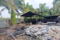 Pabrik pengolahan blended di Dusun Mandiri I, Desa Karang Rejo, Kecamatan Stabat, Langkat yang meresahkan warga.