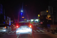 Traffic Light di Simpang Kantor Bupati Langkat yang padam.