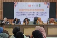 ASB menggelar disemasi publik terkaut UU TPKS di DInas PPKB dan PPA Langkat.