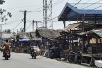 Pasar Tradisional Tanjung Pura di Jalan Khairil Anwar, Kelurahan Pekan Tanjung Pura, Kecamatan Tanjung Pura, Langkat.
