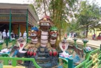 Patung unik dan nyentrik di lokasi perkampungan Kasih Sayang alias Kampung Matfa.