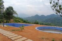 Dua kolam renang di kawasan Hutan Produksi Tetap di Desa Lau Damak, Kecamatan Bahorok, yang disebut-sebut milik Bupati Langkat H Syah Afandin.