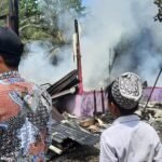Kediaman Ponidi Ujung yang ludes terbakar