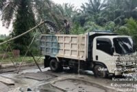 Tambang milik oknum polisi yang bertugas di Polres Langkat berinisial Wah.