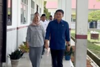 Pimpinan DPRD Sumut Ricky Antohny saat meninjau SMA Negeri 1 Batang Serangan beberapa waktu lalu.