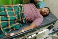 Tambar PA yang terbaring di RSUD Djoelham Binjai.