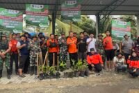 Gen Hijau sesaat sebelum membersihkan Sungai Pantai Gemi bersama BPBD Langkat, Koramil 07 Stabat, PAC PP Stabat dan elemen masyarakat lainnya.