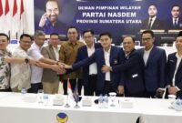Petinggi Angkasa Pura dan Garudan Indonesia menemui dan meminta maaf kepada Ketua NasDem Sumut Iskandar ST didampingi Pimpinan DPRD Sumut Ricky Anthony.