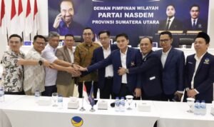 Petinggi Angkasa Pura dan Garudan Indonesia menemui dan meminta maaf kepada Ketua NasDem Sumut Iskandar ST didampingi Pimpinan DPRD Sumut Ricky Anthony