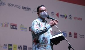 ymb5ik6rolswt5rzxs7y Gubernur DKI Jakarta, Anies Baswedan memberikan sambutan pada Pembukaan Jakarta Film Week 2021, Kamis (18/11) malam. Foto: Dok: Pemprov DKI Jakarta