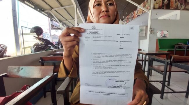 Sri Hartati Ningsih korban penggelapan mobil.