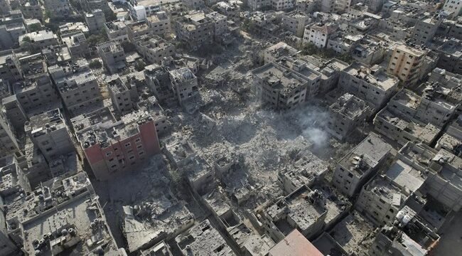Kerusakan akibat perang Israel - Palestina. (CNN Indonesia)