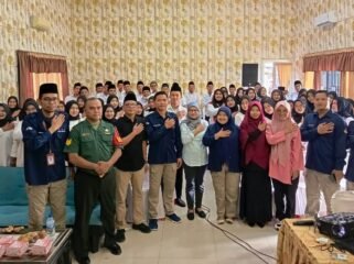 Pelantikan KPPS Desa Mangga Kec. Stabat yang dihadiri Komisioner KPU Langkat Magfirah Fitri Menjerang