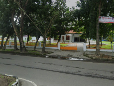 Rumah dinas Bupati Langkat di Jl Proklamasi, Kelurahan Kwala Bingai, Kecamatan Stabat, Langkat.