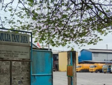 Pabrik pengolahan buah kelapa sawait PT Mulia Tani Jaya (MTJ) di Kecamatan Padang Tualang, Langkat.