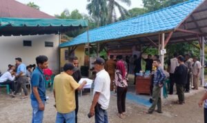 Pleno rekapitulasi penghitungan suara di Kecamatan Wampu, Langkat1