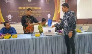 Rapat Pleno Terbuka KPU Langkat di Gedung Pegnasos Langkat1