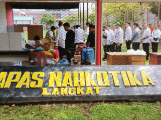 Pelaksanaan Pemilu 2024 di Lapas Narkotika Kelas IIA Langkat Kanwil Kemenkumham Sumut