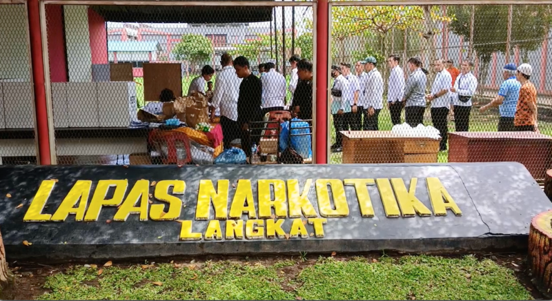 Pelaksanaan Pemilu 2024 di Lapas Narkotika Kelas IIA Langkat Kanwil Kemenkumham Sumut