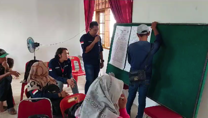 
Rekapitulasi penghitungan suara Pemlu 2024 di Kecamatan Hinai.