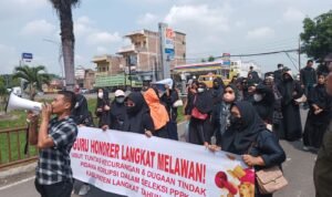 Demo PPPK Guru Langkat di Mapokdasu