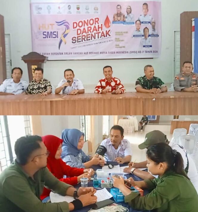 
HUT SMSI ke 7, SMSI Deliserdang Gelar Donor Darah dan Bakti Sosial