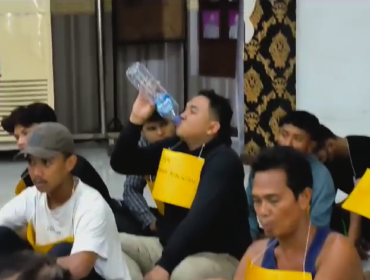 Kabid SD Dinas Pendidikan Langkat Muhammad Ridwan menjalani pemeriksaan di Mapolres Binjai, Rabu (3:4:2024) siang.