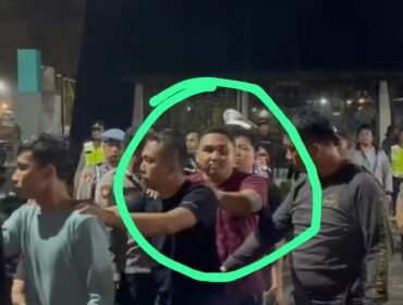 Ridwan, oknum Kabid SD Dinas Pendidikan Langkat yang terjaring razia di Diskotek Blue Star Desa Emplasemen, Kecamatan Sei Bingai, Langkat, Selasa (2/4/2024) malam.