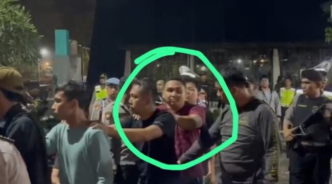 Ridwan, oknum Kabid SD Dinas Pendidikan Langkat yang terjaring razia di Diskotek Blue Star Desa Emplasemen, Kecamatan Sei Bingai, Langkat, Selasa (2/4/2024) malam.