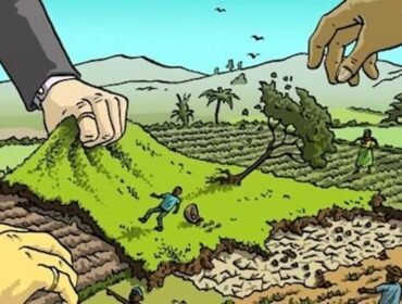 Ilustrasi penyerobotan tanah.