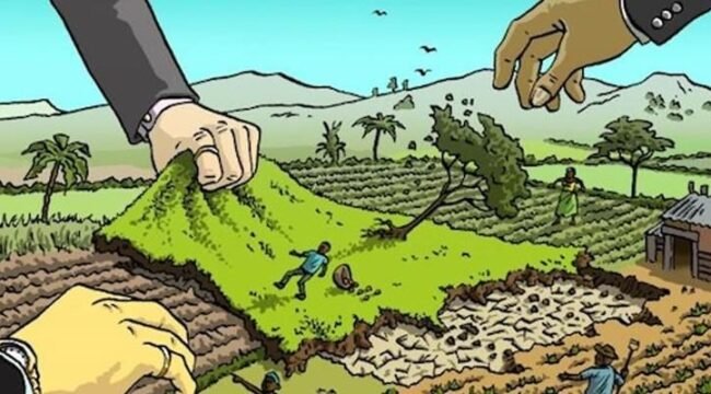 Ilustrasi penyerobotan tanah.