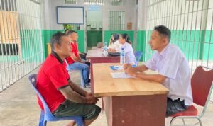 WBP LPN Kelas IIA Langkat Kanwil Kemenkumham Sumut mengikuti Skrining Assist oleh BNNK Langkat