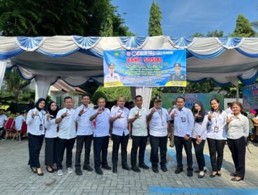 Pegawai Rutan Kelas IIB Tanjung Pura menghadiri Bakti Sosial di BNN Kabupaten Langkat, Rabu (5/6/2024).