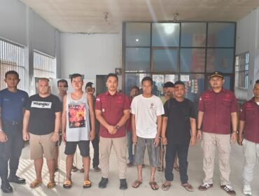 Delapan Napi Rutan Kelas IIB Tanjung Pura yang dipindahkan ke Lapas Kelas IIA Binjai, Kamis (4/7/2024) sore.