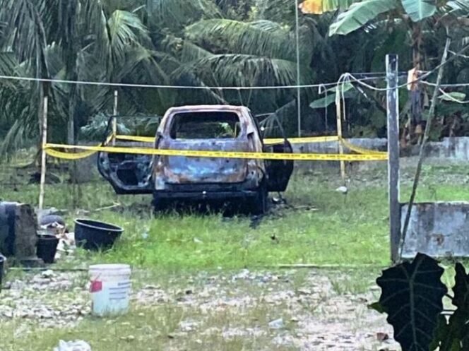 
Mobil Olit, Ketua PAC PP Tanjung Pura yang dibakar orang tak dikenal pesis di samping kediamannya, Minggu (26/11/2023) dini hari lalu.